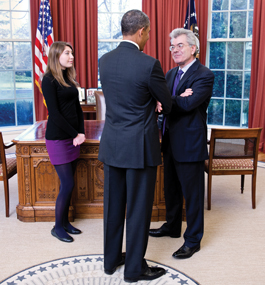 FOCUSED: Samore (right), who became President Barack Obama’s “WMD czar,” concentrated on one objective: keeping nuclear weapons out of Iranian hands.